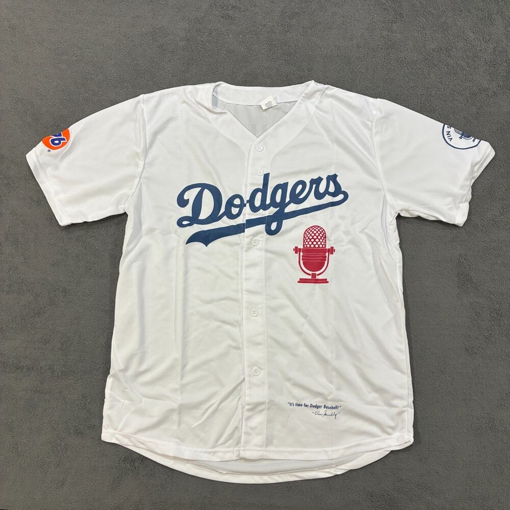 Dodgers Los Angeles White Baseball MLB Vin Scully 2023 Jersey Men's Size XL